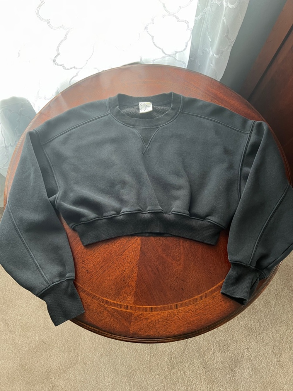 OFFLINE By Aerie Cloud Fleece Cropped Crewneck Sweatshirt, XS
